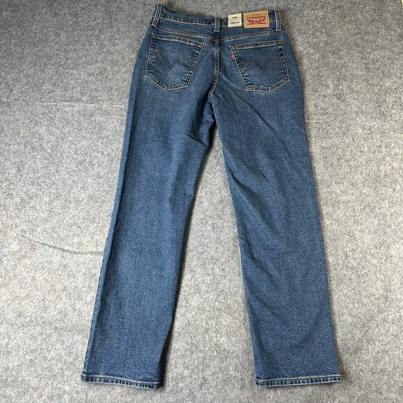 Levi’s Wedgie Straight Womens 28 Medium Wash Denim Button Fly - Picture 10 of 12